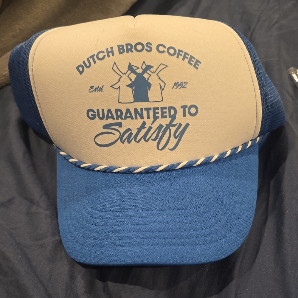 Dutch Bros Coffee Blue and White Trucker Hat